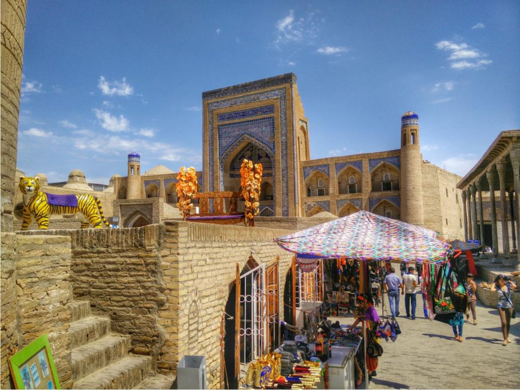 Khiva old city monuments inside Itchan-Kala